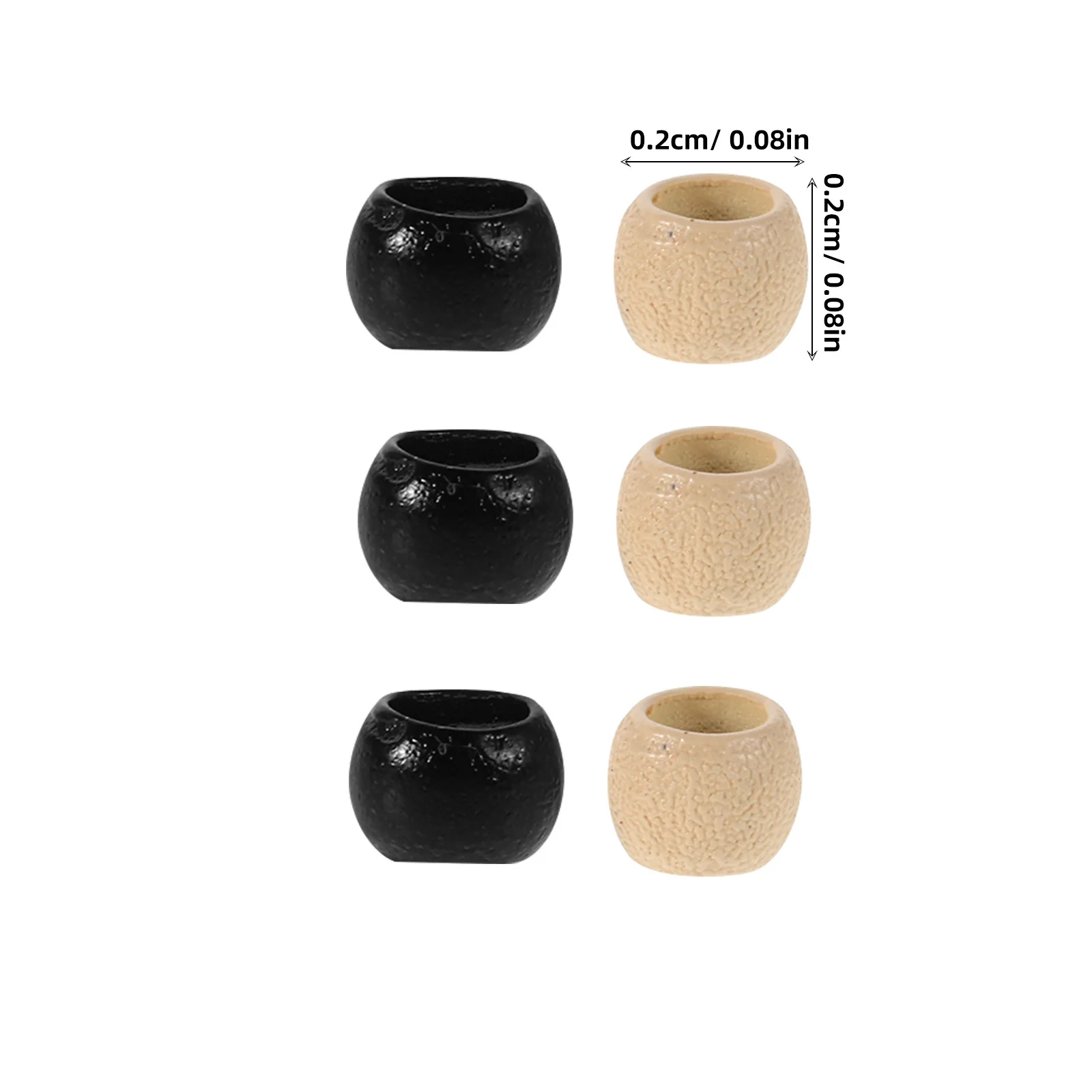 2 Box Nano Rings Silicone Lined 3Mm Hair Extension Beads Gentle Copper Material Large Hole Design Braids Clips