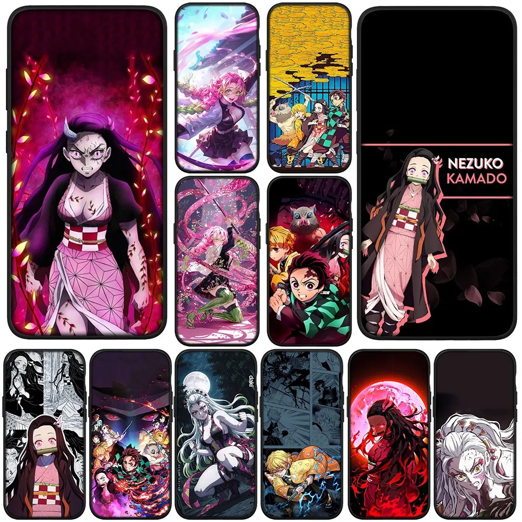 Чехол для телефона OPPO A18 A80 A40 A60 A38 A79 A15 A16 A17 A58 A78 A57 A53 A40M Чехол Daki Gyutaro Demon Slayer Kamado Nezuko