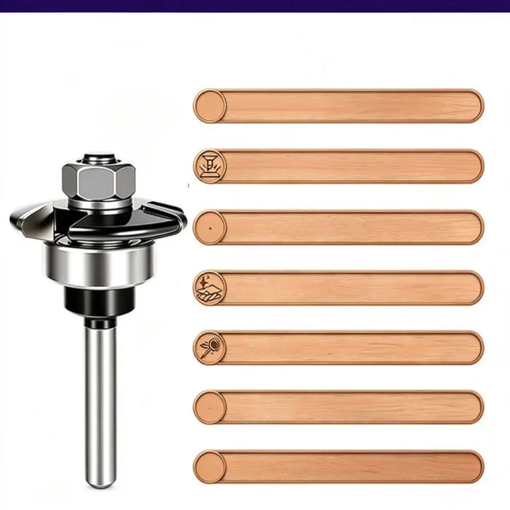 High Performance 3 Flute T Slot Milling Cutter For Woodworking Router Bit Rounded Edge Finish Carpentry Shaping Tool