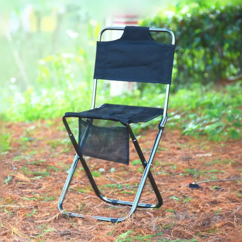 Aluminum alloy outdoor portable folding chair art sketch painting stool camping folding stool with backrest camping fishing