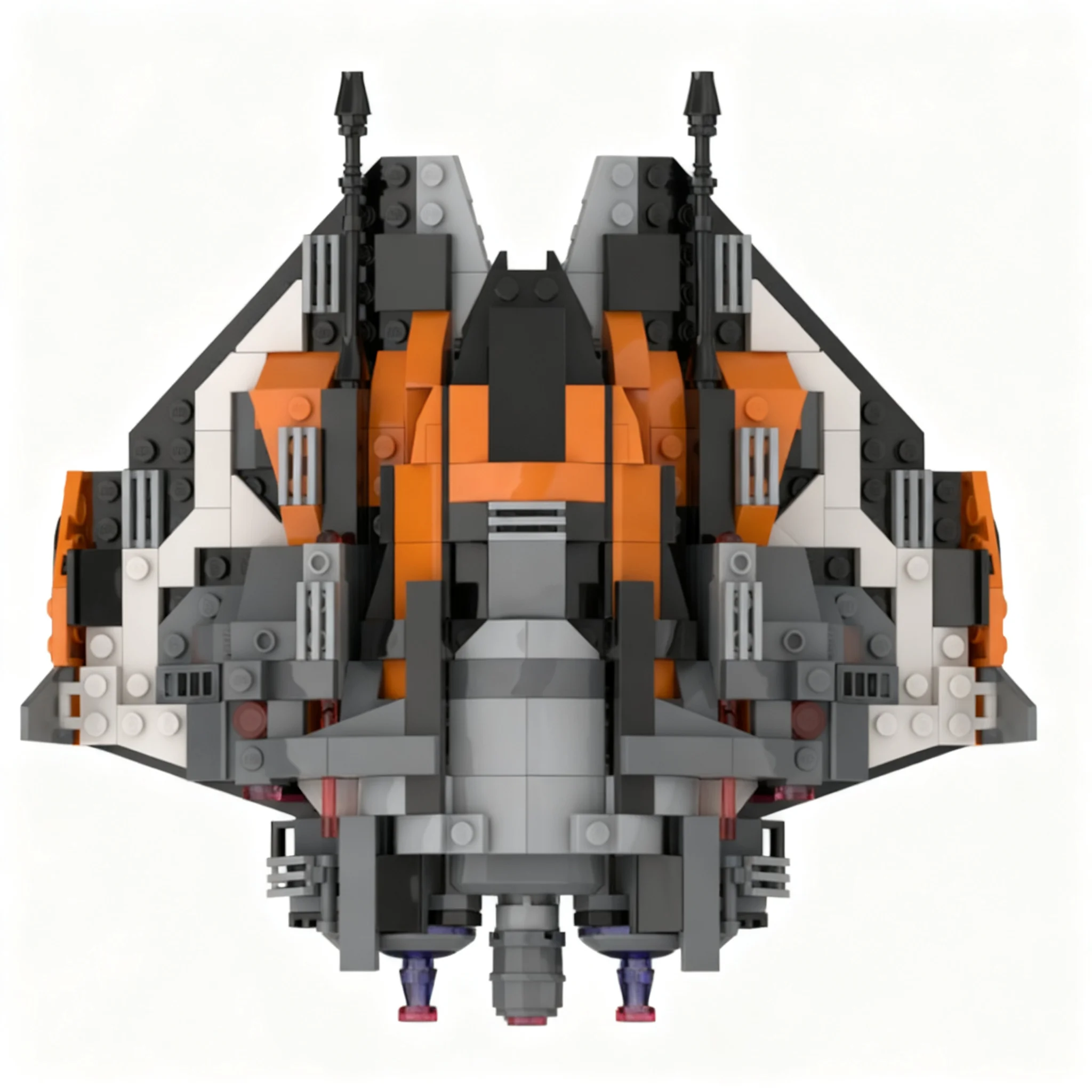 448pcs MOC No Man S Sky Sentinel Interceptor Model Building Blocks Toys Construction Christmas Gift Brick Idea Birthday DIY Kids view 3