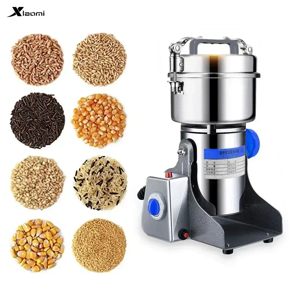 Dry Food Grinder 800g Cereals, Spices, Herbs, Cereals, Coffee,  Electric Cereal Bean Grinder Coffee Machine