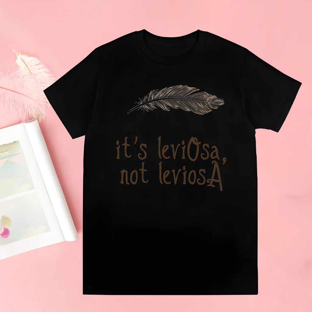 It's LeviOsa Not LeviosA Harajuku Man T Shirts Tees Shirt Tops Design Short-Sleeved Aesthetic Anime T Shirt