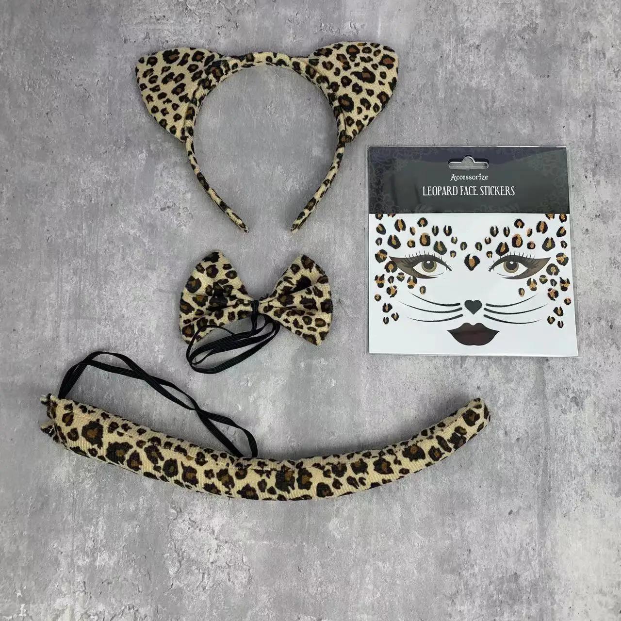 3 Stuks Kinderen Kind Dier Set Met Oren En Staart Hoofdband Sets Kostuum Accessoire Halloween Xmas Kostuum