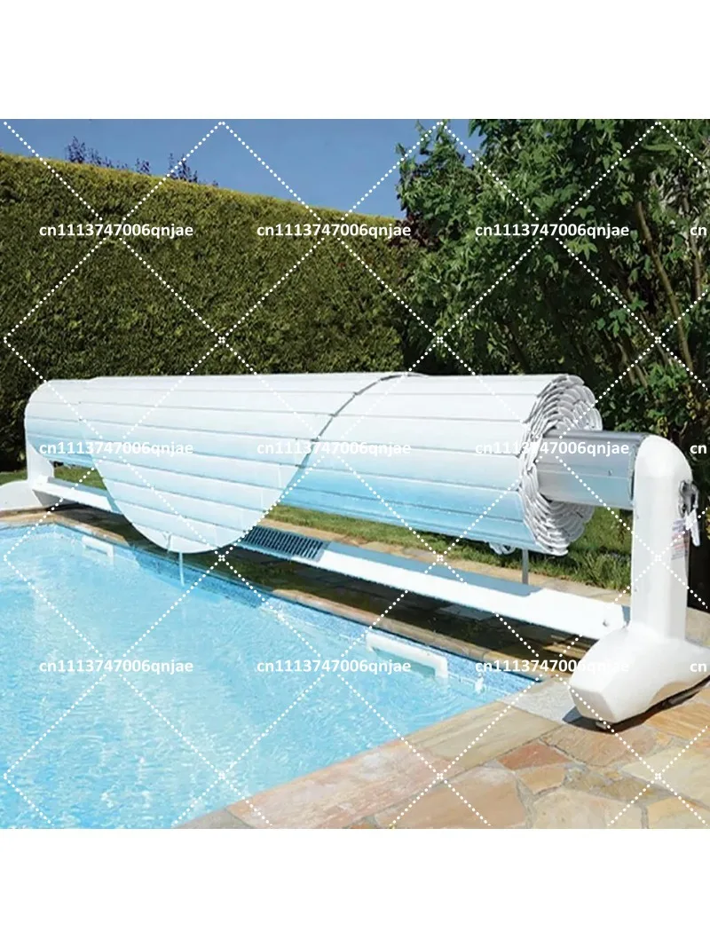 24V DC Electric Automatic Swimming Pool Cover Strip, Safety Polycarbonate Folding Open Style, Plastic PC Material