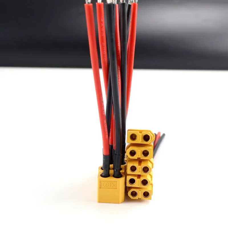 Connettore parallelo 5/10 per batteria XT60 con spina e presa con cavo flessibile in silicone 14AWG 10 cm RC LiPo Batteria Motore