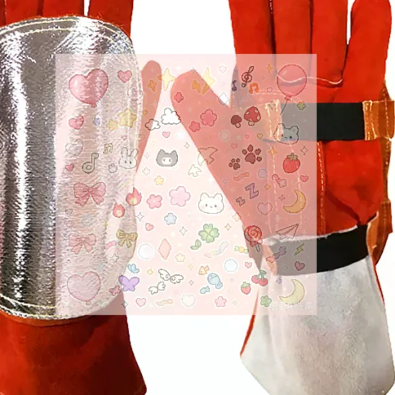 Aluminized Back Welding Hand Pad Fireproof Gloves Pad For Welder Furnace Metal Smelting Welding Camping Industrial Boiler