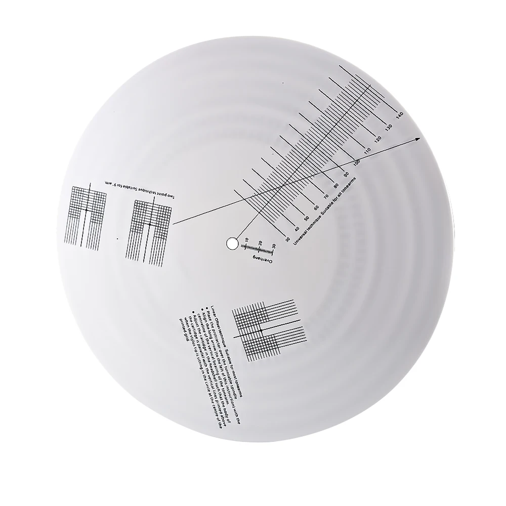 Winylowa płyta długogrająca kalibracja Pickup odległość miernik kątomierz narzędzie do regulacji linijka regulacja płytka obrotowa gramofon