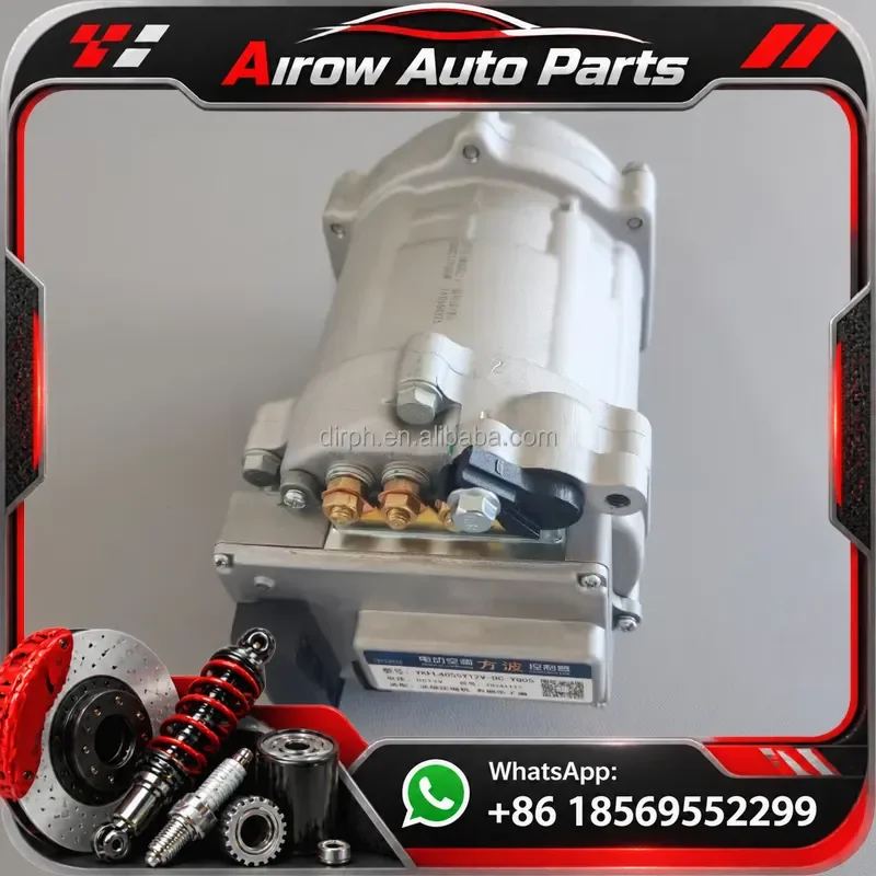 12V 24V 48V 60V 72V DC Electric Car Air Conditioning Compressor Auto AC Cooling System For Universal Vehicle Replacement