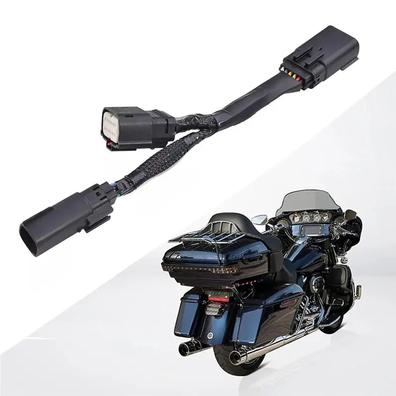 قطع الاتصال السريع 12-Pin إلى 6-Pin Wiring Harness Tour Pack Light لـ Davidson CVO، Road Glide، 67801128 67801129