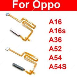 Fingerprint Sensor Flex Cable For OPPO A16 A16s A36 A52 A54 A54S 4G 5G Power Button Finger Print Touch Sensing Flex Ribbon Parts