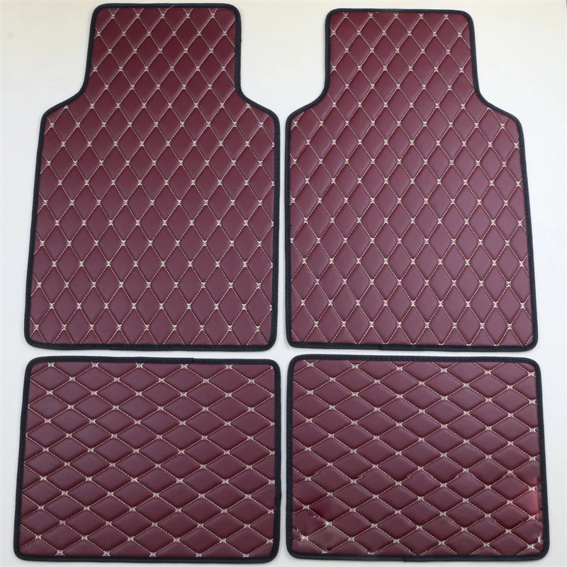 For Mini All Model ONE R52 COOPER R56 Paceman Clubman Countryman Car Floor Mats Leather Interior Parts Rugs Auto Accessories