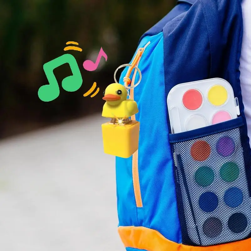 Eend Quacking Toetsenbord Knop Speelgoed Sleutelhanger Tas Hanger Zintuiglijk Speelgoed Knijp Anti Stress Squishys Verjaardagscadeautjes voor kinderen
