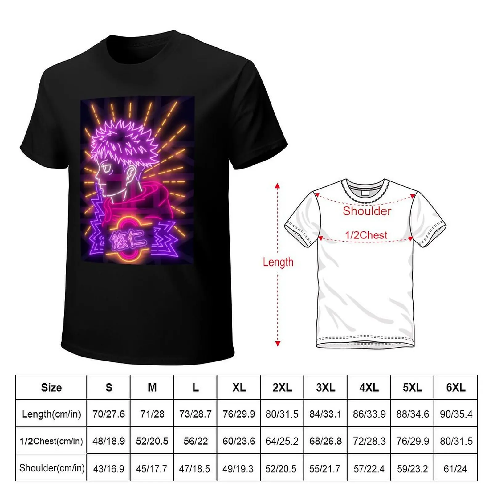 The Sorcerer Hero Neon Art T-Shirt Casual Holiday Short Sleeve Tee