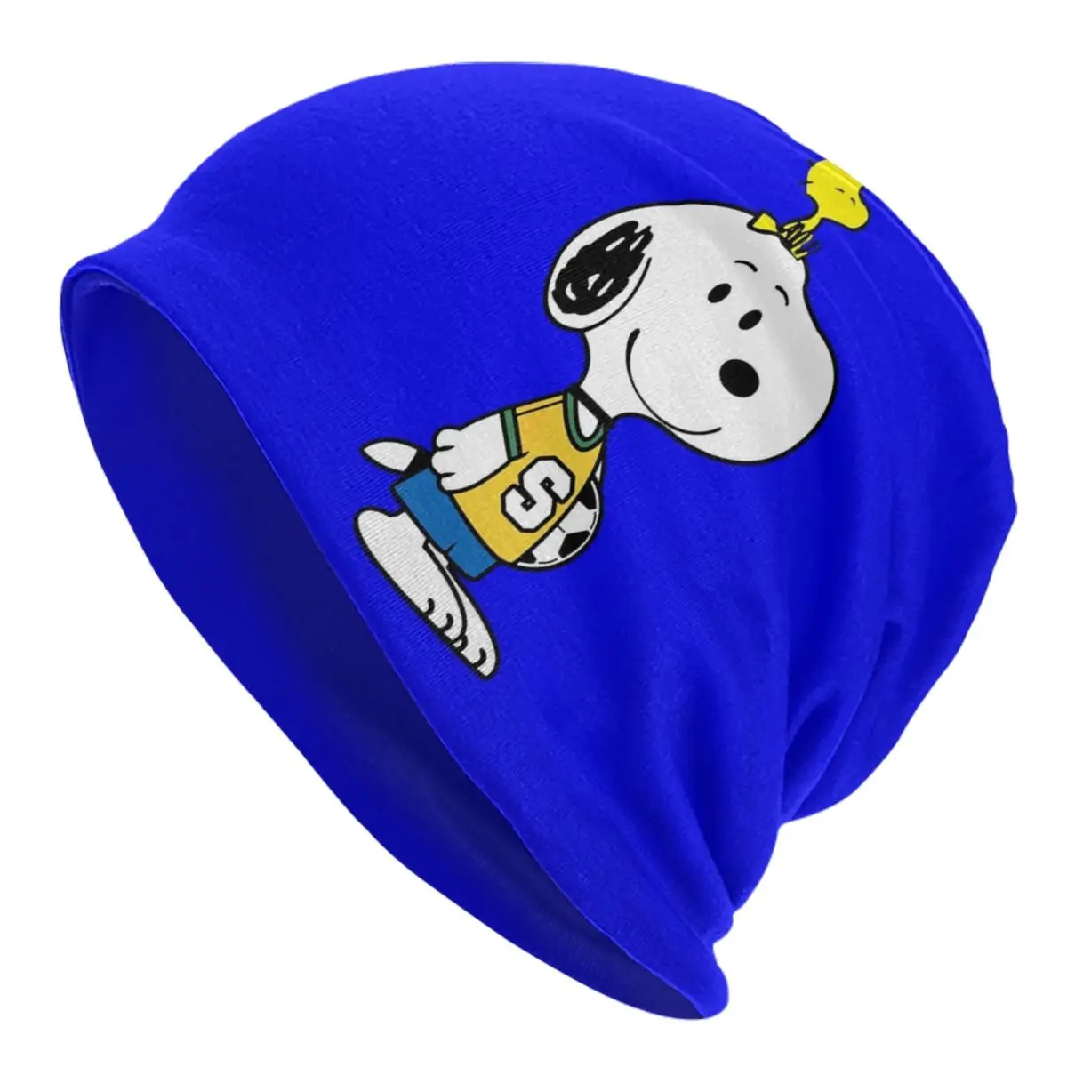 Snoopy Soccer Perfect GiftSnoopy Warm Knitted Cap Fashion Bonnet Hat Autumn Winter Outdoor Beanies Hats for Men Women Adult