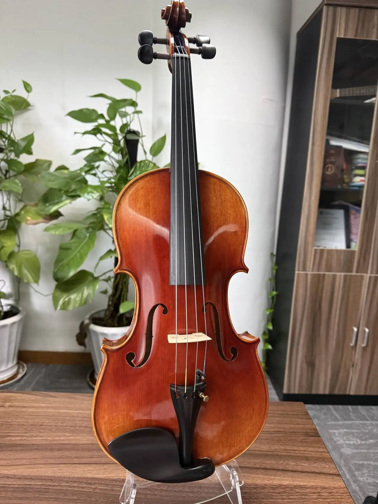 Tongling - High end craft viola 15-16.5 inches, handmade viola retro oil varnish viola, natural dry maple wood with case and bow