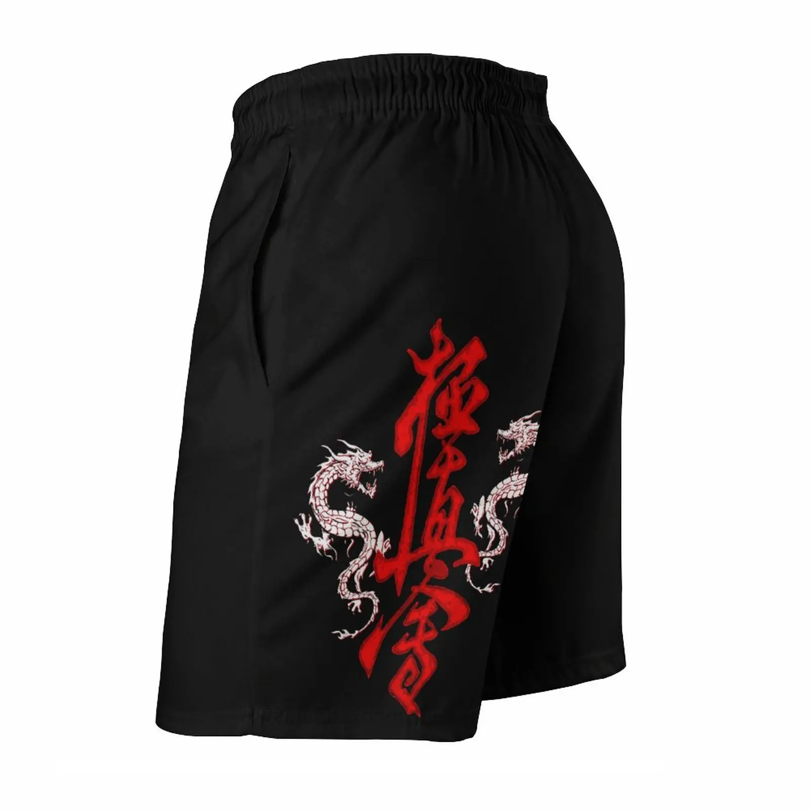 Pantalones de playa informales de Anime, camiseta de Karate Kanji, Dragons Sensei, transpirable, secado rápido, Vintage, ajustable