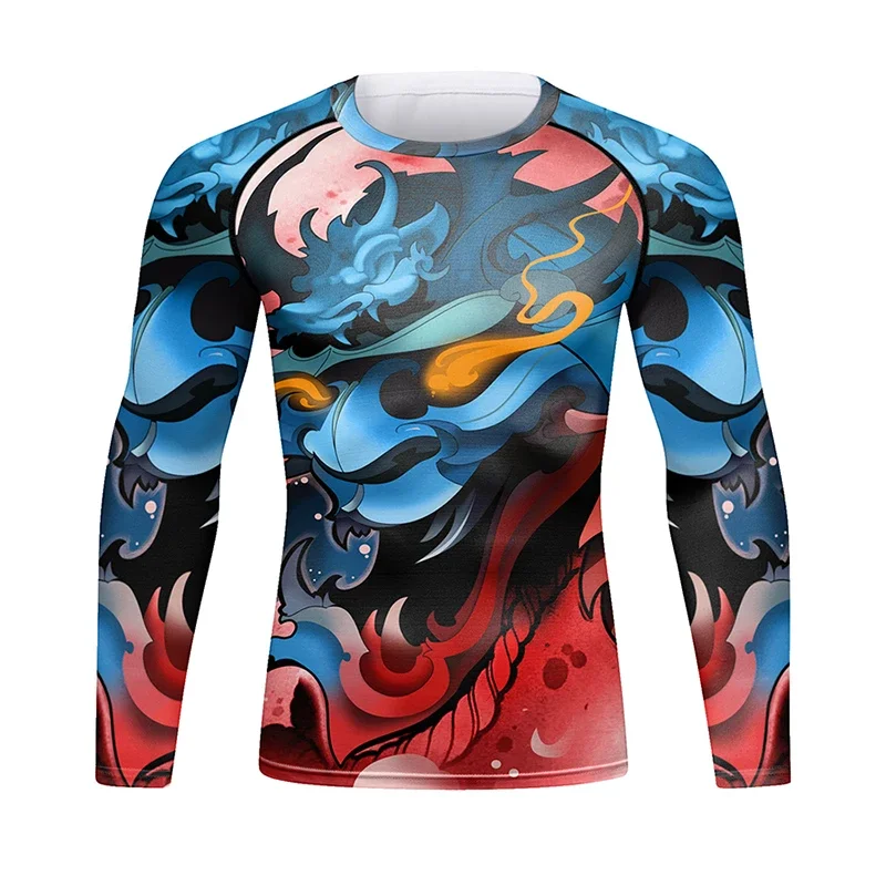 جديد كودي لوندين MMA Rashguard جيو جيتسو اللياقة البدنية الرجال الملاكمة الفانيلة ضغط BJJ كيك بوكسينغ الذكور التسامي الملاكمة التايلاندية تيز