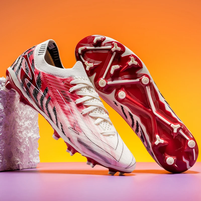 Scarpe da calcio sportive TF/FG di alta qualità, comode, traspiranti, personalizzate e alla moda