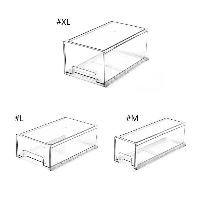 

K1MF Efficient Fridge Drawer Multi Compartment Freezer Box for Categorizing Transparent Sealed Container with Eggs Tray