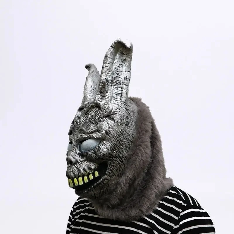 Kreskówka Donnie Darko FRANK maski króliczka zwierzęce maski królika impreza z okazji Halloween kostiumy Cosplay karnawał Bar Party ﻿