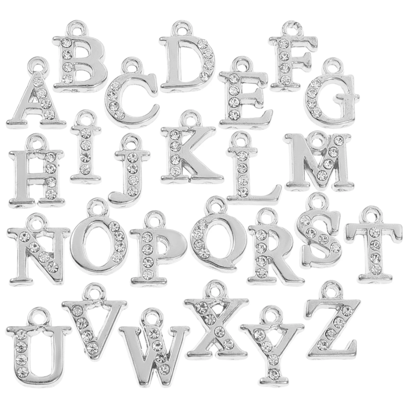

26Pcs Alloy Letter Charms Metal Alphabet Pendants DIY Jewelry Charms Hanging Pendants for Handmade Accessories