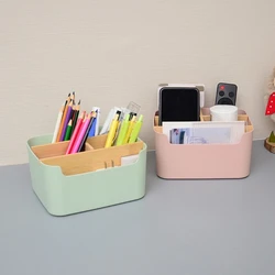 Multifunctional Desk Organisers Pen Holder with 5 Compartments for Pen, Staplers, Notes Paper, Marker, Remote Control