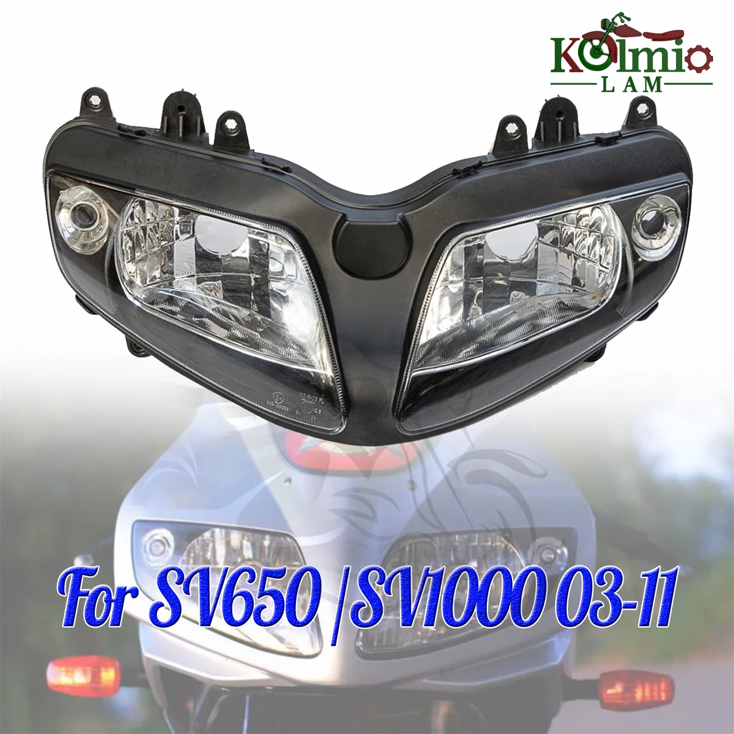 Fit For 2003 - 2011 SUZUKI SV650 SV650S SV1000 SV1000S Motorcycle Headlight Headlamp Assembly SV 650 1000 2004 2007 Head Light