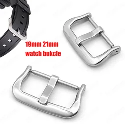Stainless Steel Buckle 19mm 21mm Pin Buckles for Casio Watch Strap Clasp Metal Silver Black Gold Watch Repair Tools Accessories