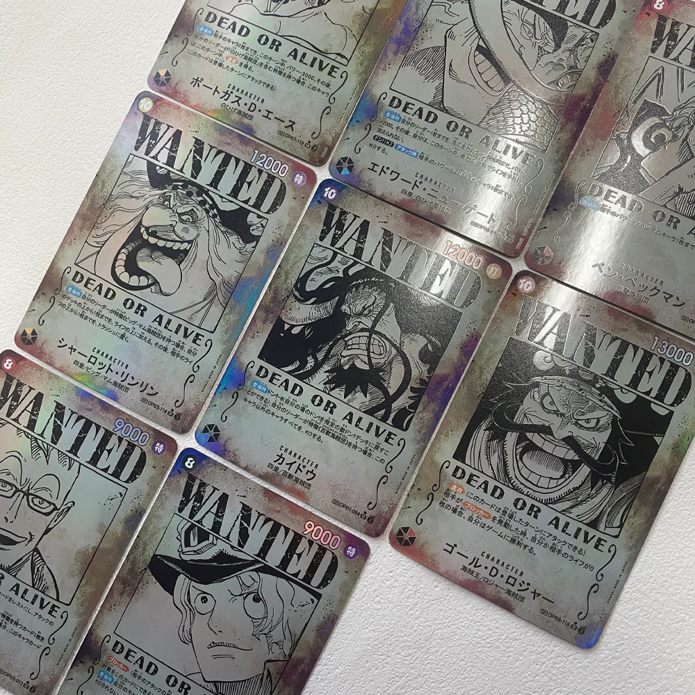 One Piece Monkey D. Luffy-Portgas D ZanGol D Roger Trading Card Homemade Zones Xtreme Wanted Toys Christmas and Birthday Gif