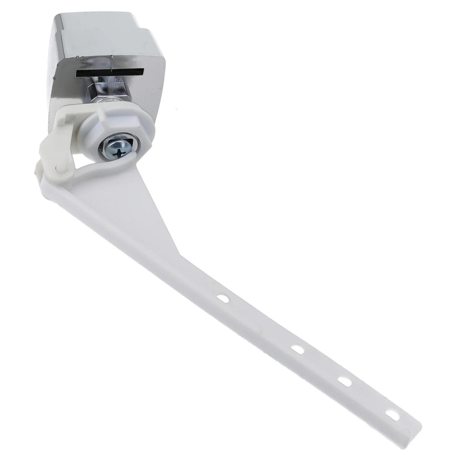 Side Mount Toilet Tank Flush Lever Handle Replacement with Chrome Finish and 145mm Lever Length for Standard Fit