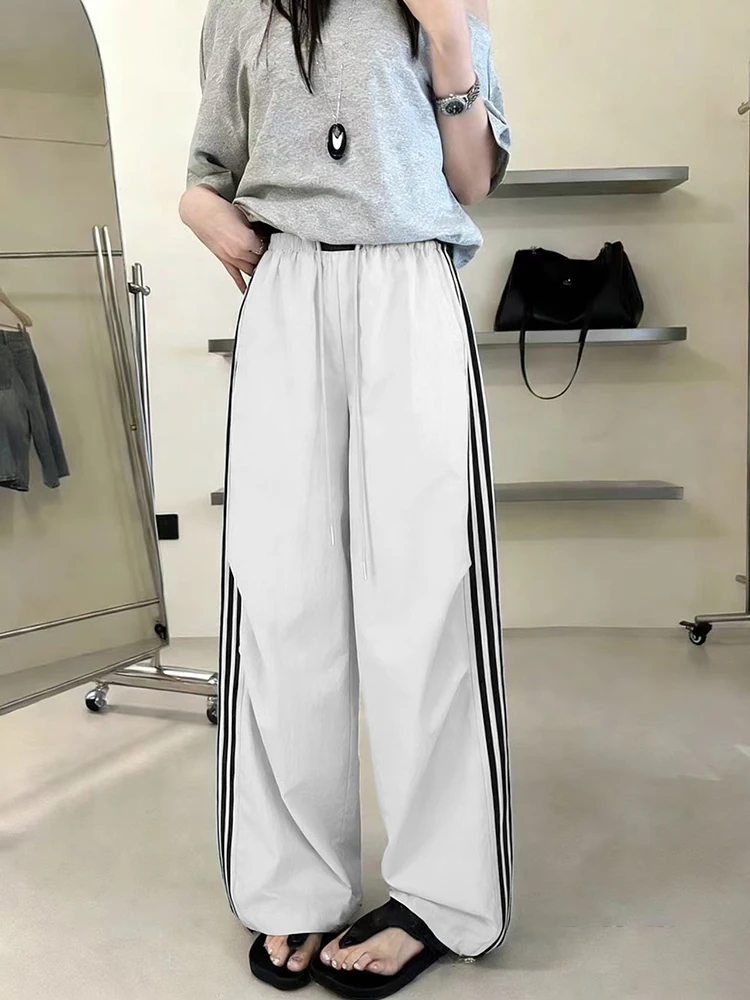

Qui Dry Sport Pants Women's Loose Casual Wide Leg Workwear Trousers Spring 2026 Faionable Straight Cut Loose Fit