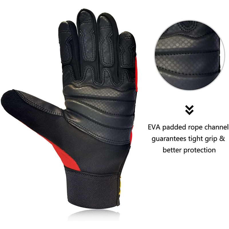 XYEHS-Gants de sécurité coordonnants pour sports de plein air, ULdurable, gants de travail complets, escalade, rappel, sauvetage, 1 paire