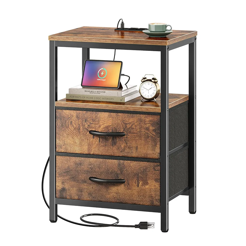 

Hooqu Modern Simple Storage Cabinet Multifunctional Drawer Bedroom Locker Household Non-woven Bedside Table Light Luxury Premium