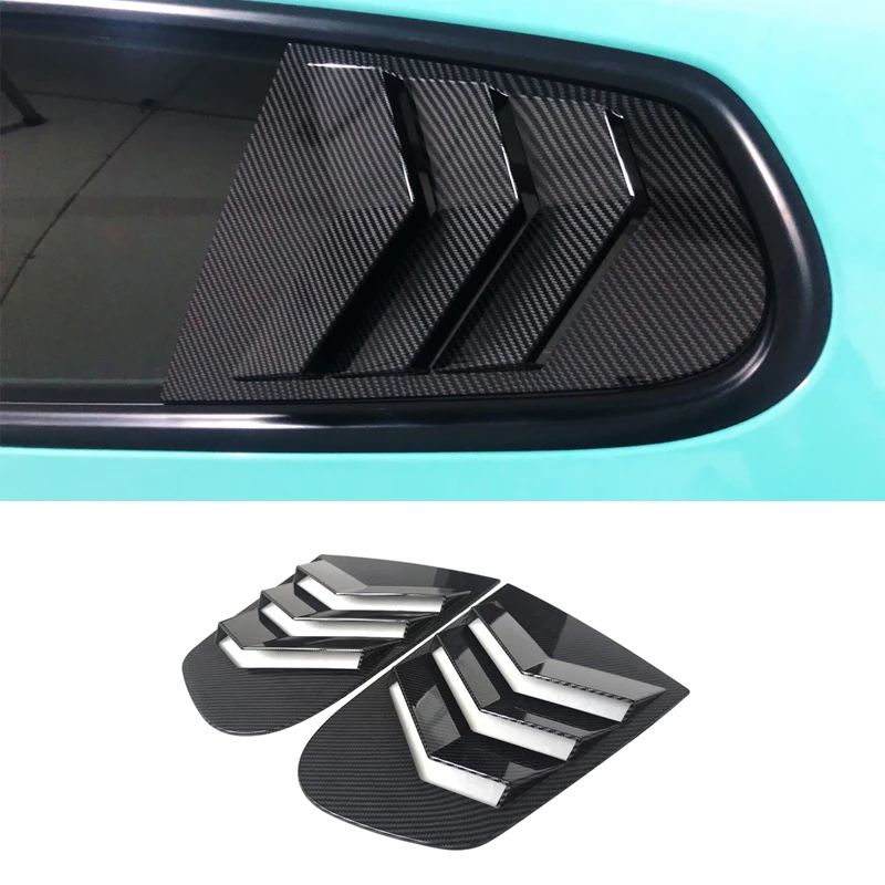 For Vw Scirocco Car Styling 2 PCS/sets ABS Rear Window Triangle Shutters Cover Trim Scirocco Accessories Spoiler 2009-2016