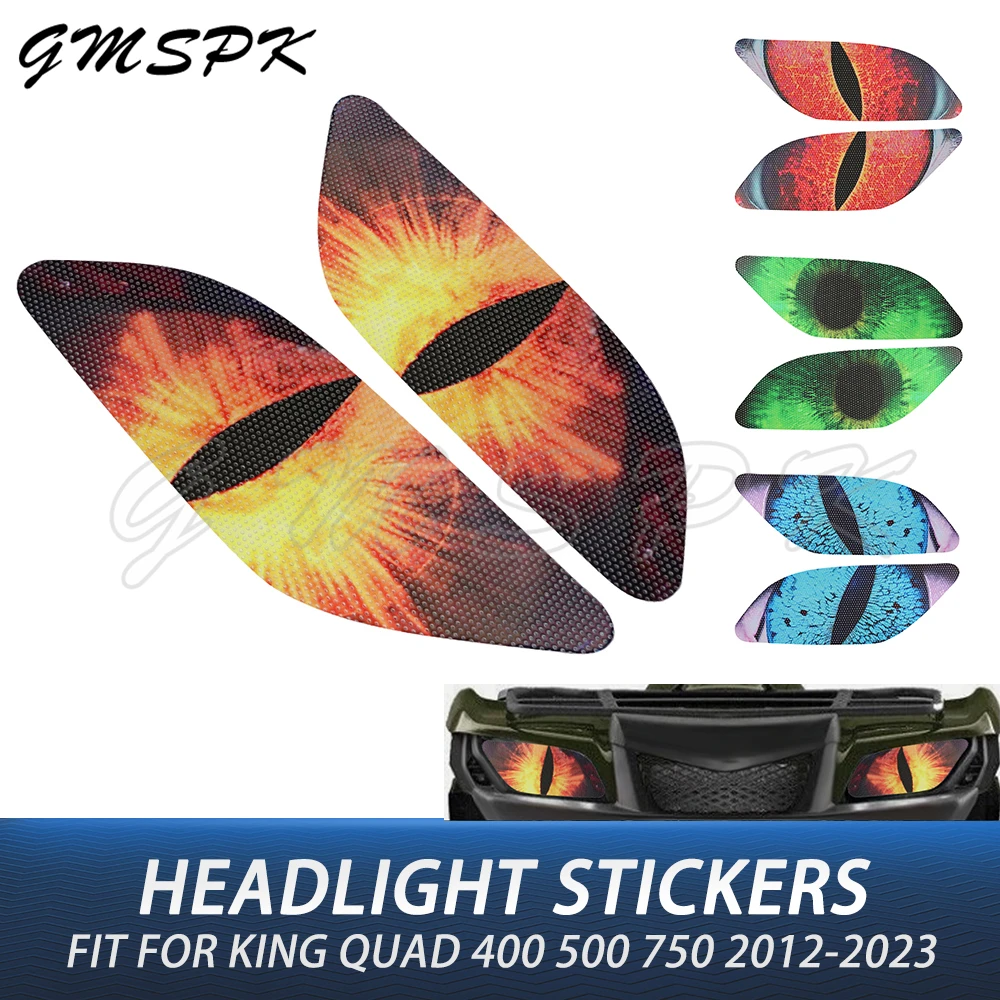 

Fit For Suzuki King Quad KingQuad 400 500 750 2012-2023 Motorcycle Protective Sticker Headlamp Guard Decoration Sticker Decals