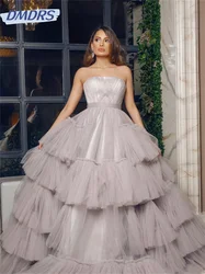 Romantic Elegant Strapless Evening Gown 2025 Classic Charming Sequin Dress Simple Customized Gowns Vestidos De Novia