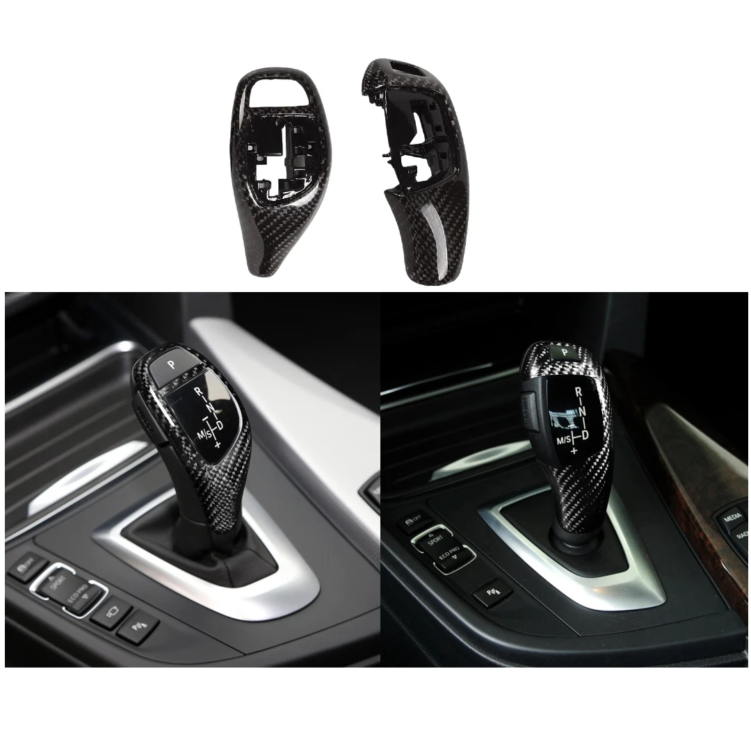 

Замена ручки переключения передач из настоящего углеродного волокна для BMW F20 F21 F22 F23 F30 F31 3GT F34 F35 F32 F36 F10 F07 F01 3 5 7 Series