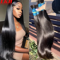 10A Raw Vietnamese Indian Russain Straight Natural Hair 100% Remy Virgin Braiding Blonde 613 Human Hair Bulk Extensions Bundles