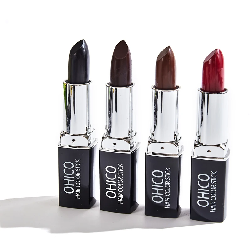 Hair color pens, hair sticks, long-lasting and fast temporary hair dye coverage, white hair dye non-toxic hair dyeing
