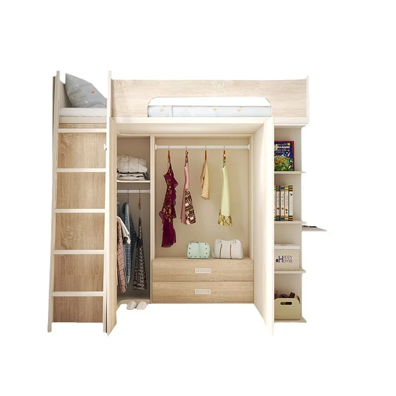

Cloakroom can go to, desk ower cabinet, panoramic wardrobe bed, multi-functional bookshelf ntegrated