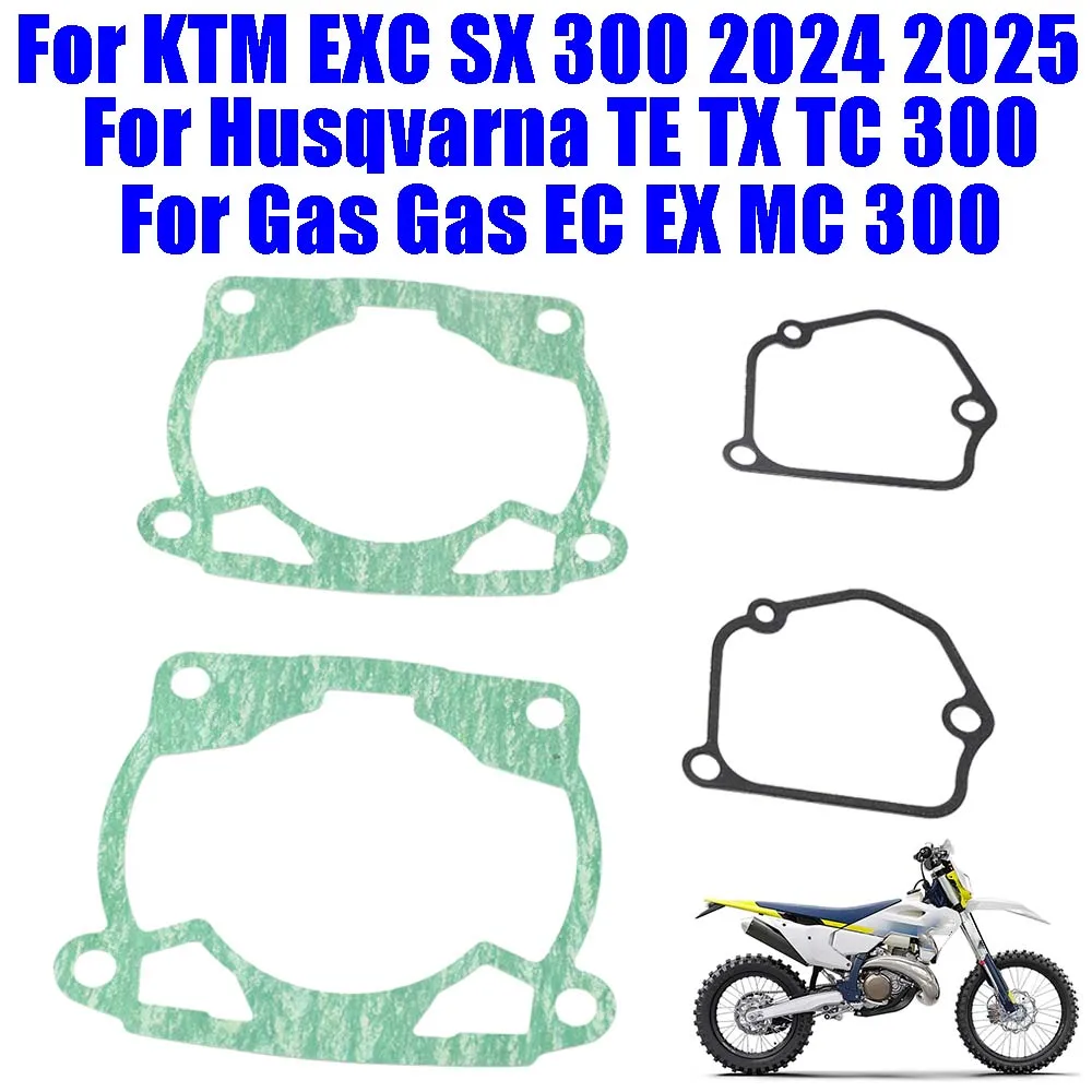 

Motorcycle Cylinder Head Gaskets Seal Gasket For KTM EXC SX 300 2024 2025 EXC300 Husqvarna TE TX TC 300 Gas Gas EC EX MC 300