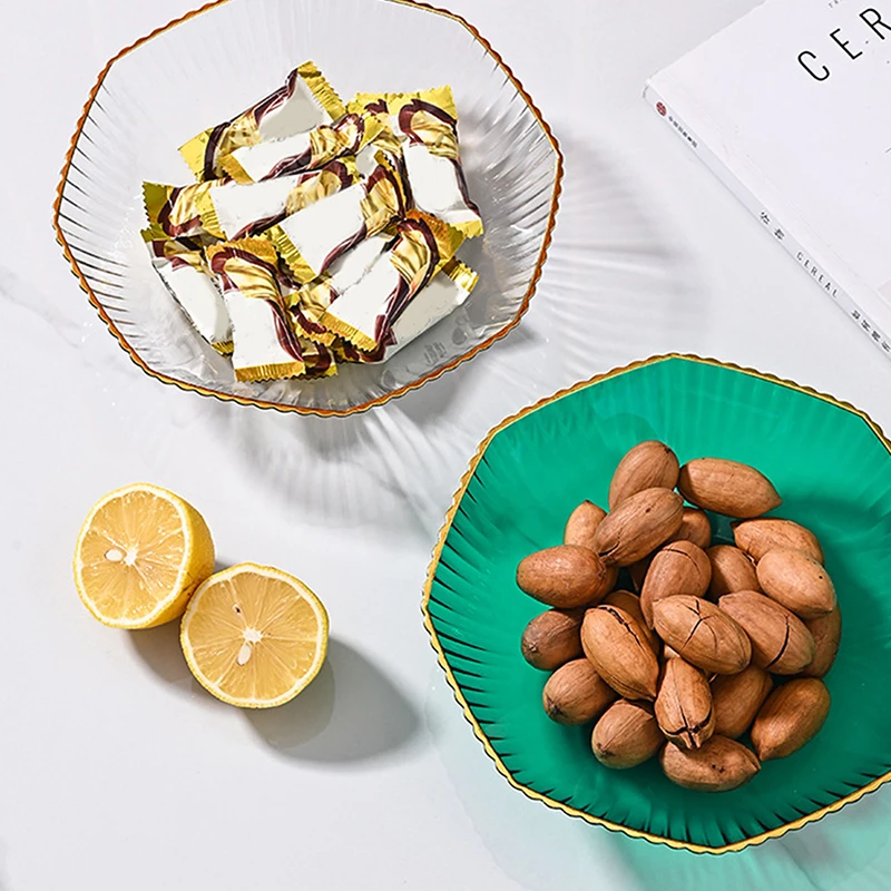 Table Plates For Serving Plates Kitchen Countertop Dish Snack Candy Cake Stand Bowl Food Fruit Plate Tableware Storage Accessory image 2