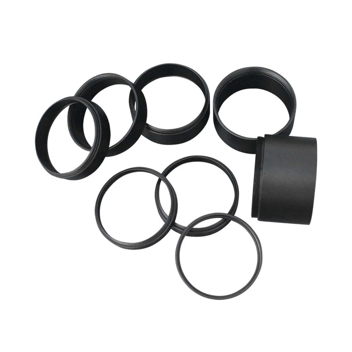 8PCS Astronomical Telescope Photographic Accessories M48X0.75 Extension Tube 3/5/7/10/12/15/20/30mm Extension Ring