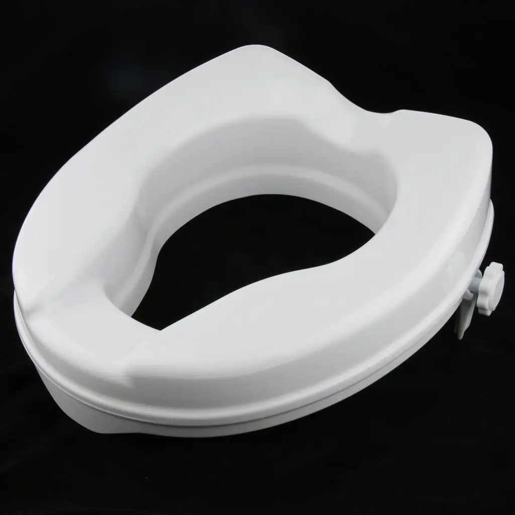 

Handicapped Women Toilet Seat Riser Elevated Lifter Extender