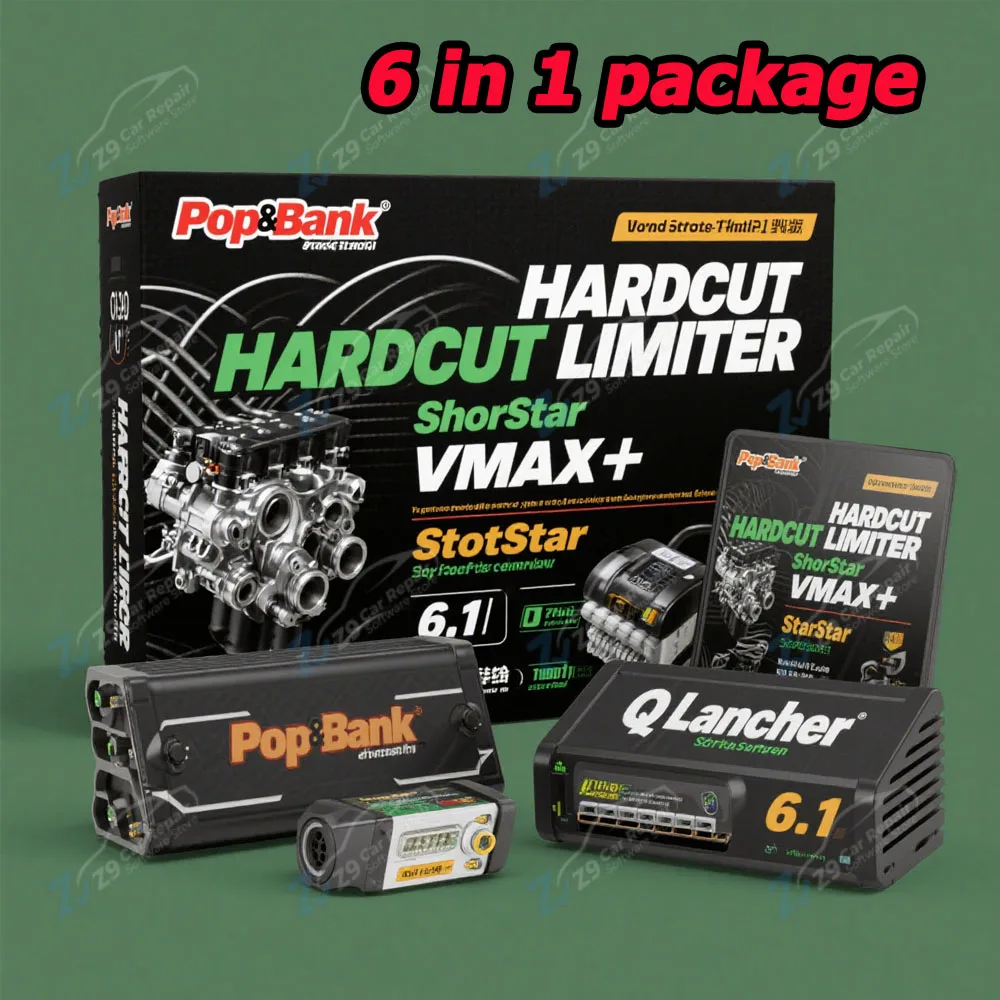 

2025 New HardCut Limiter Diesel - Petrol Engines - Pop&Bang - HARDCUT LIMITER VMAX+ HotStartr + QLaunchr Software 6 in 1 package