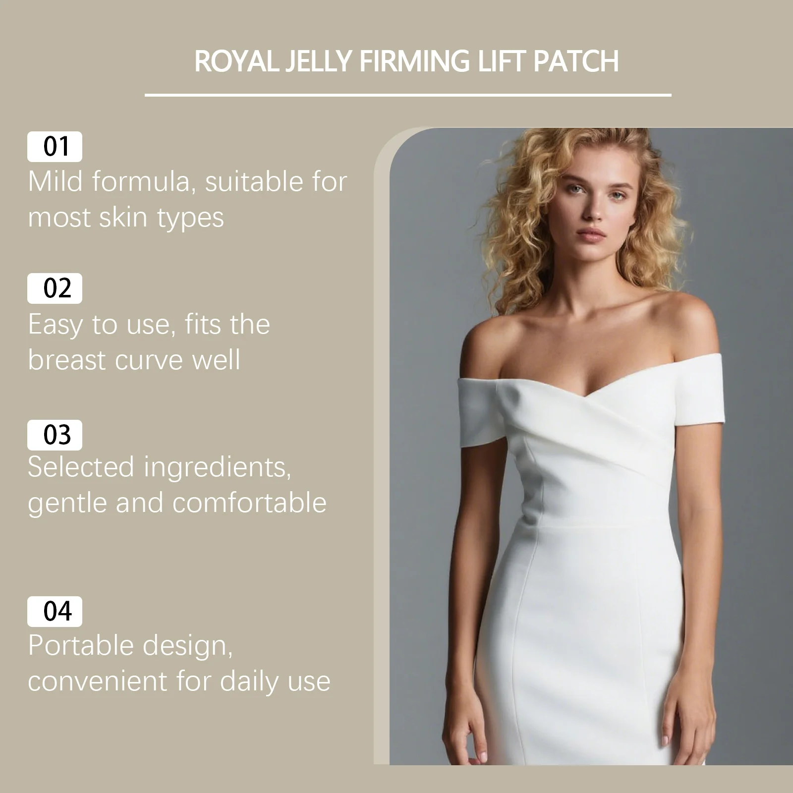 Breast Firming Lifting Patch Plumping Size Up Improve Breast Flat Prevent Sagging Shaping Tighten Bigger Breast Enhancer Patch - view 4