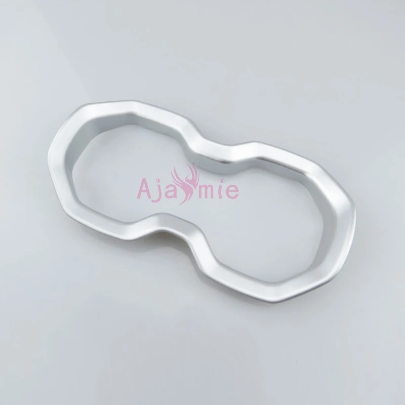 For Jeep Renegade 2016-2018 Interior Water Cup Holder Cover Moulding Trim Stickers ABS Frame Chrome Car Styling Accessories view 3