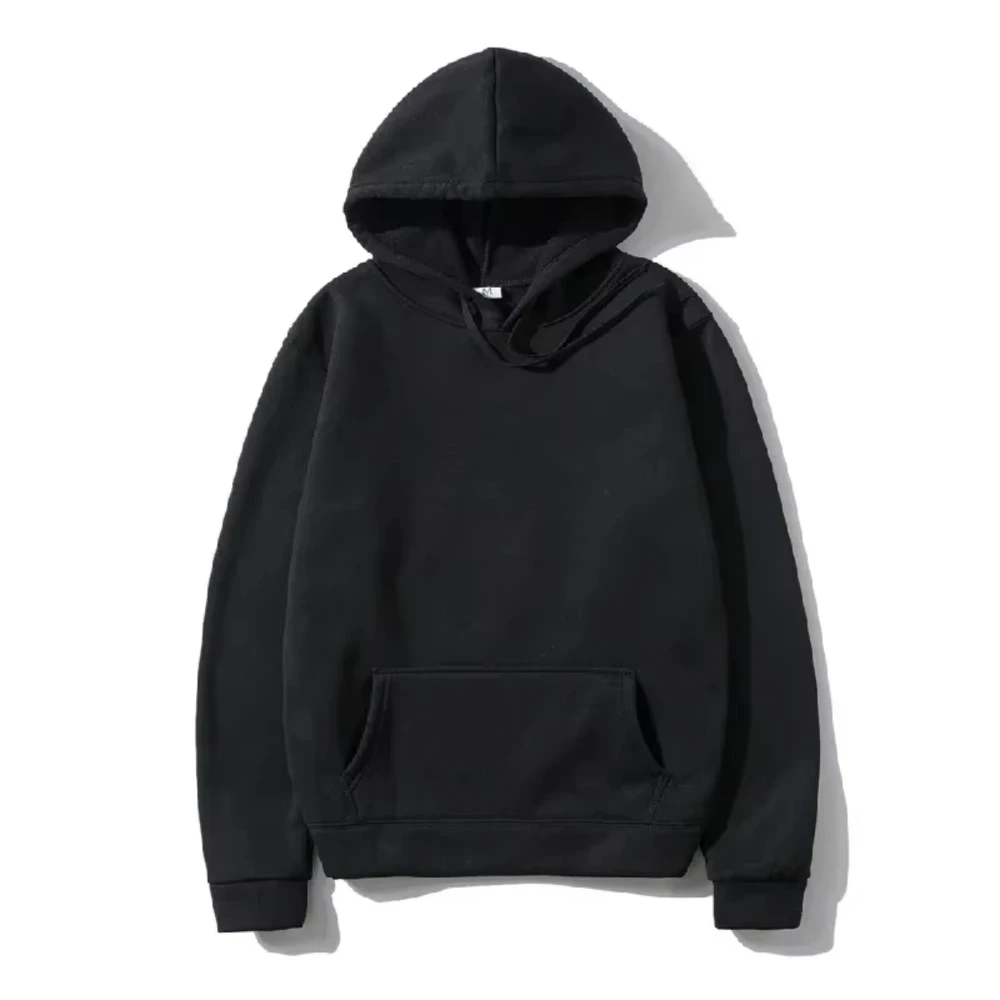 Summer Fsahion Men's and Women's Solid Color Pocket Hoodies Sports Fitness Sweatshirts Fashionable Casual Pullovers Multi Color