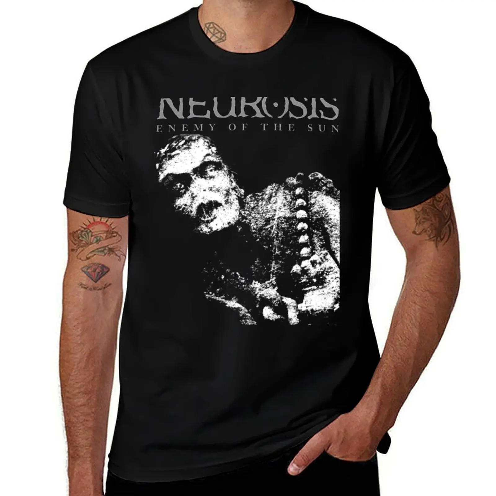 

NEUROSIS T-Shirt Short sleeve tee vintage anime shirt luxury designer plus size men clothing
